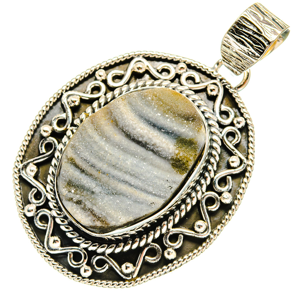 Desert Druzy Pendants handcrafted by Ana Silver Co - PD24107 - Photo 2