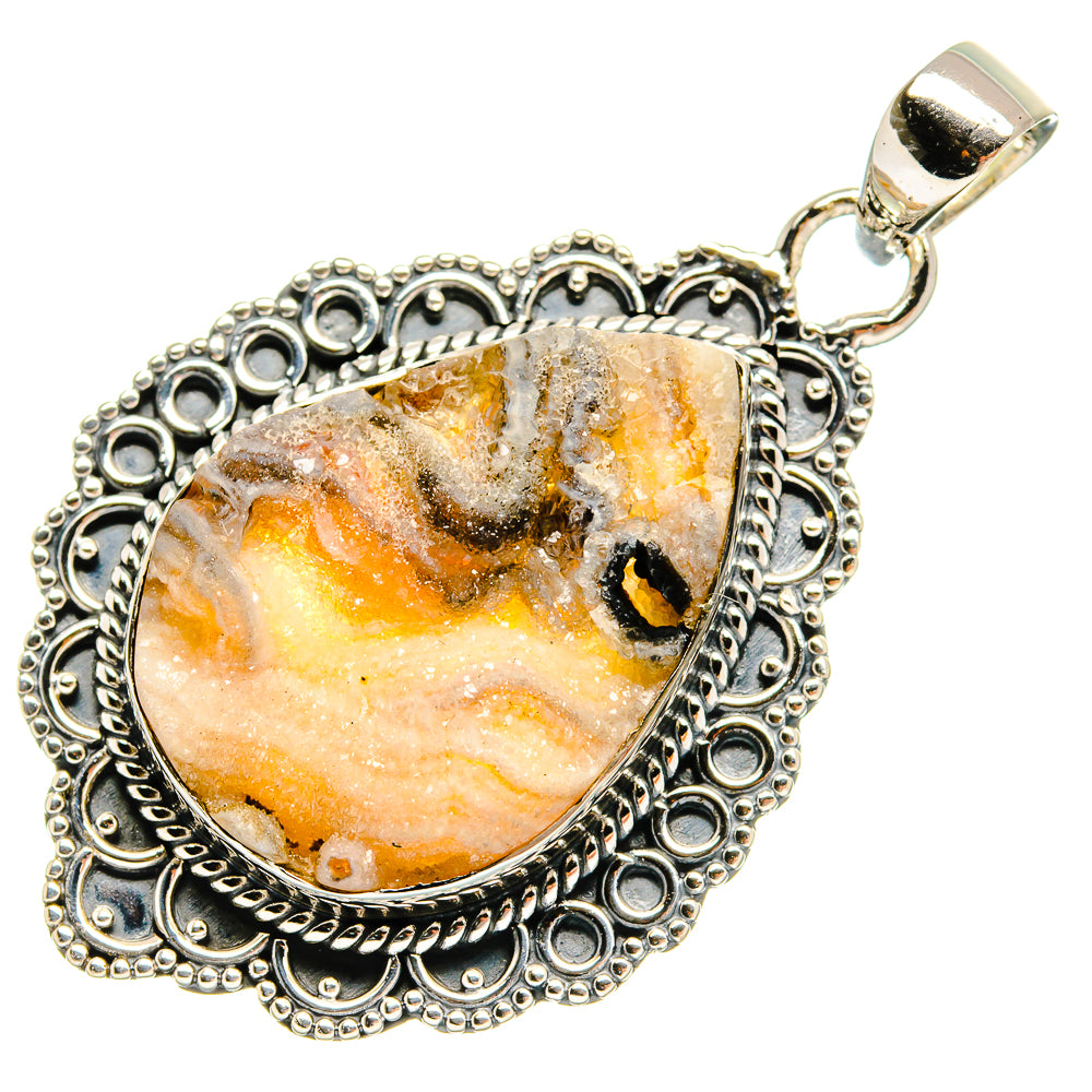 Desert Druzy Pendants handcrafted by Ana Silver Co - PD24112 - Photo 2
