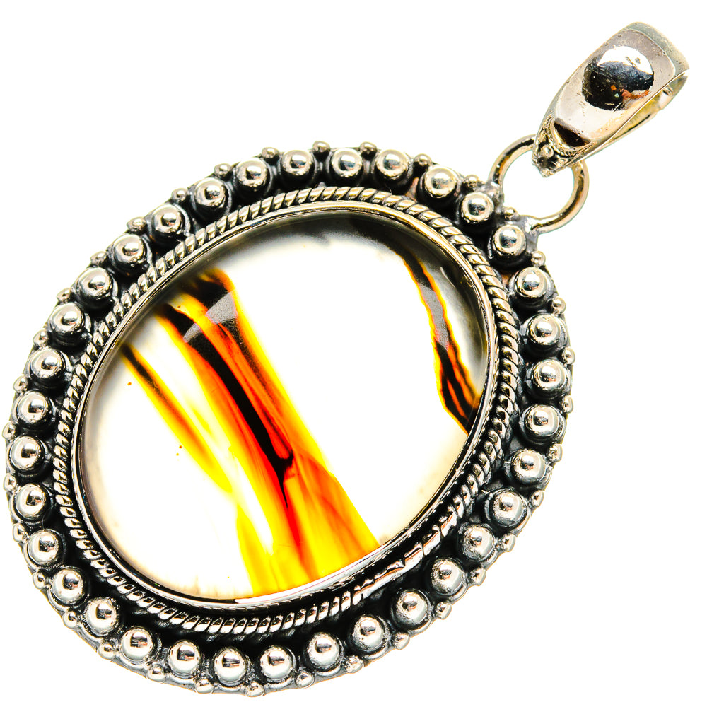 Montana Agate Pendants handcrafted by Ana Silver Co - PD24114 - Photo 2