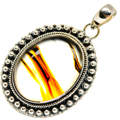 Montana Agate Pendants handcrafted by Ana Silver Co - PD24114 - Photo 2