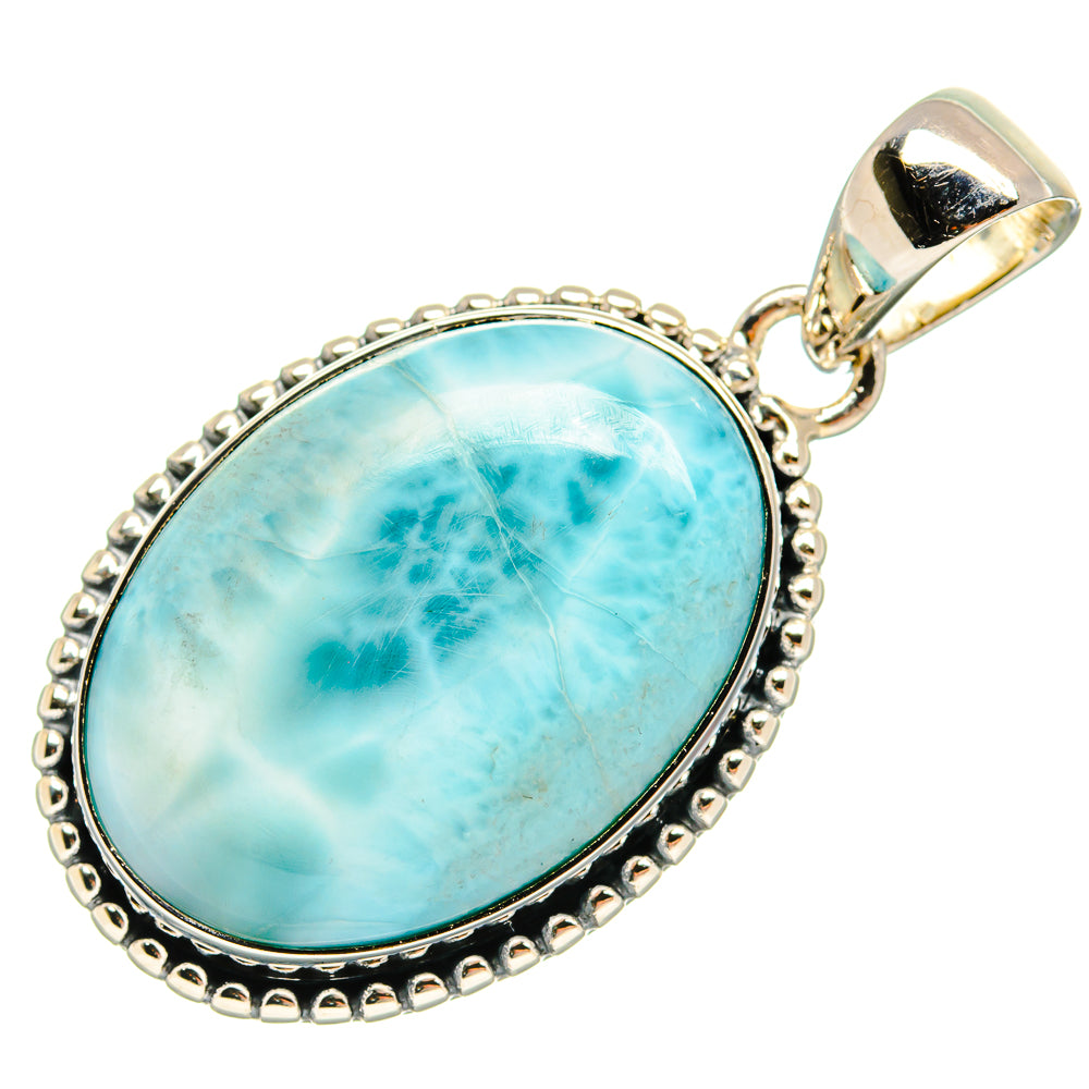 Larimar Pendants handcrafted by Ana Silver Co - PD24125 - Photo 2