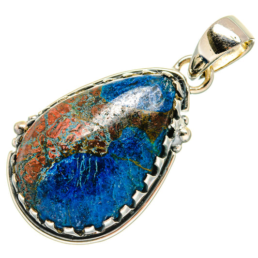 Azurite Pendants handcrafted by Ana Silver Co - PD24143 - Photo 2