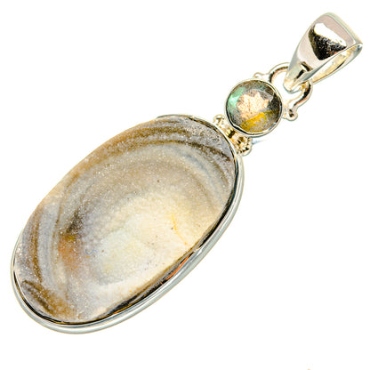 Desert Druzy Pendants handcrafted by Ana Silver Co - PD24149 - Photo 2
