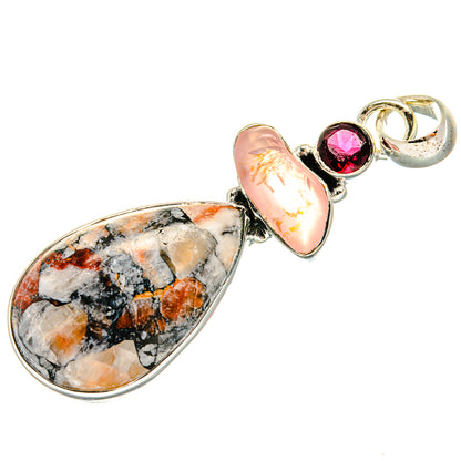 Orange Agate Pendants handcrafted by Ana Silver Co - PD24153 - Photo 2