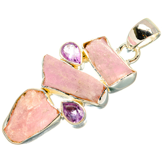 Kunzite Pendants handcrafted by Ana Silver Co - PD24154 - Photo 2