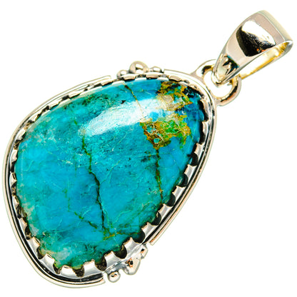 Chrysocolla Pendants handcrafted by Ana Silver Co - PD24156 - Photo 2