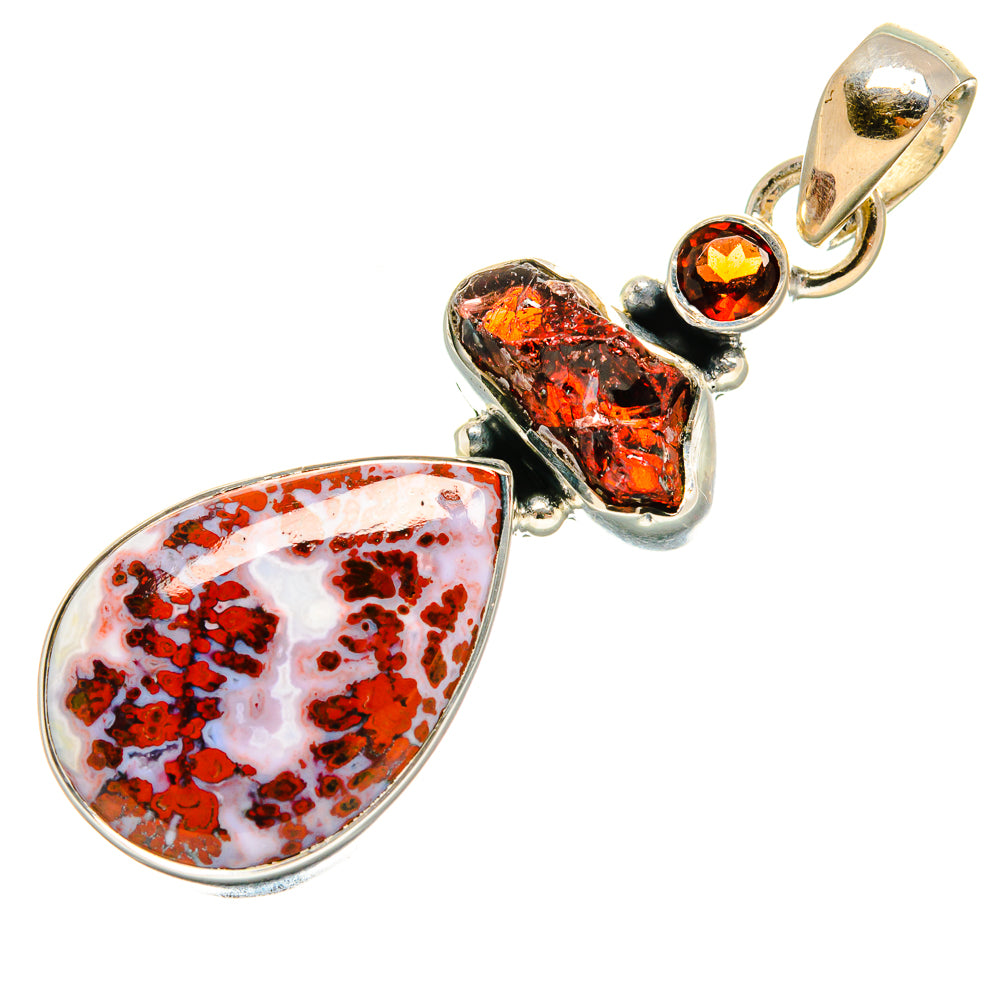 Ocean Jasper Pendants handcrafted by Ana Silver Co - PD24159 - Photo 2