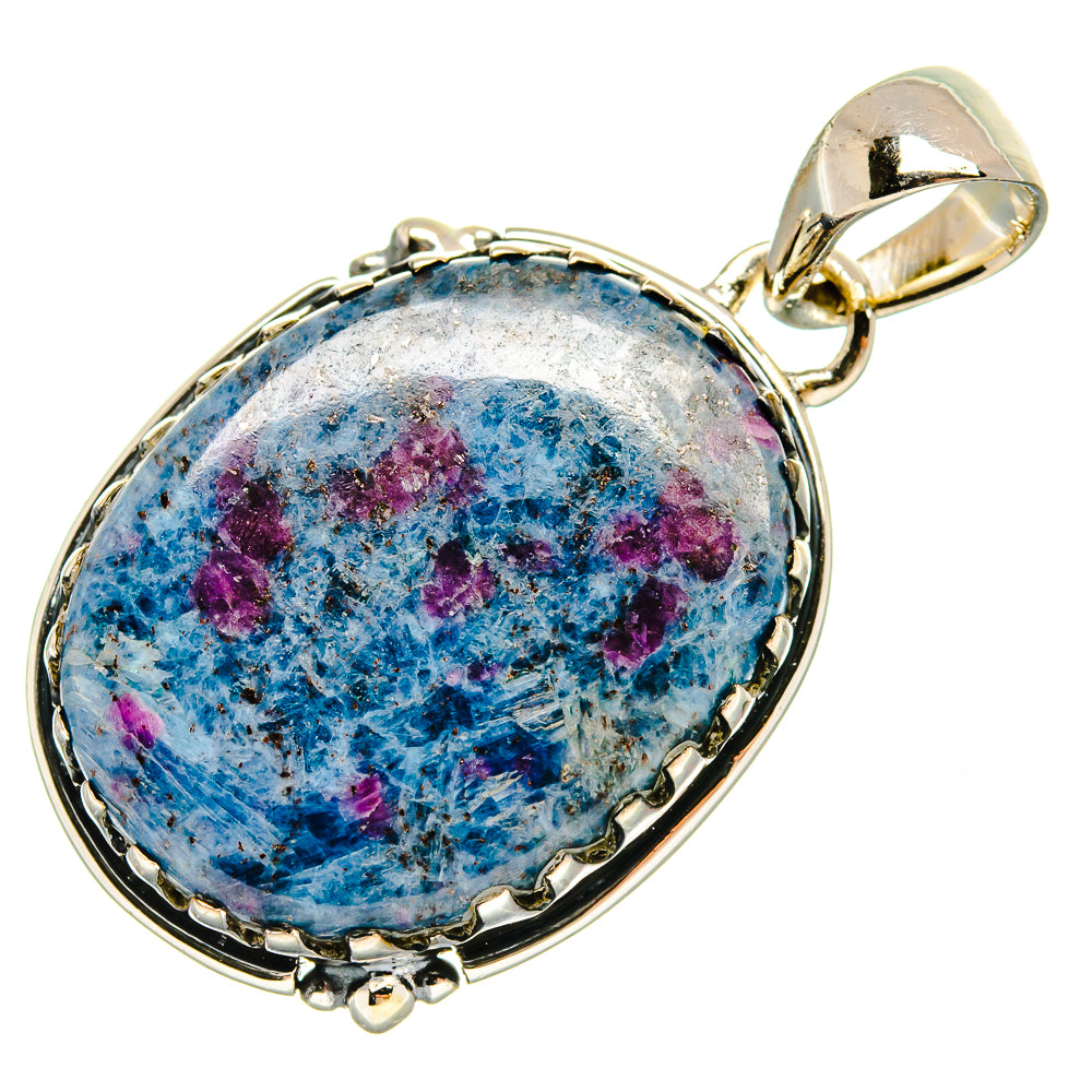 Ruby Fuchsite Pendants handcrafted by Ana Silver Co - PD24163 - Photo 2