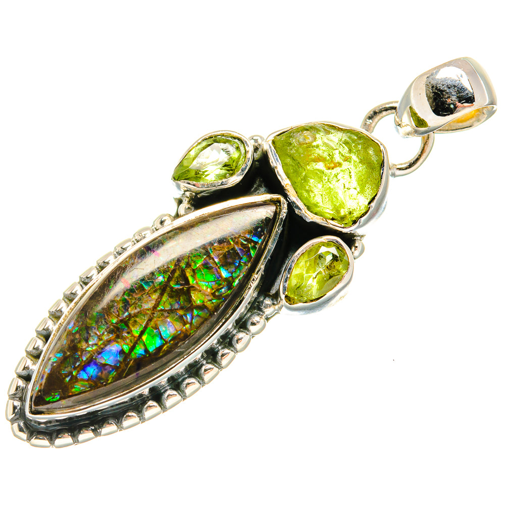 Ammolite Pendants handcrafted by Ana Silver Co - PD24165 - Photo 2