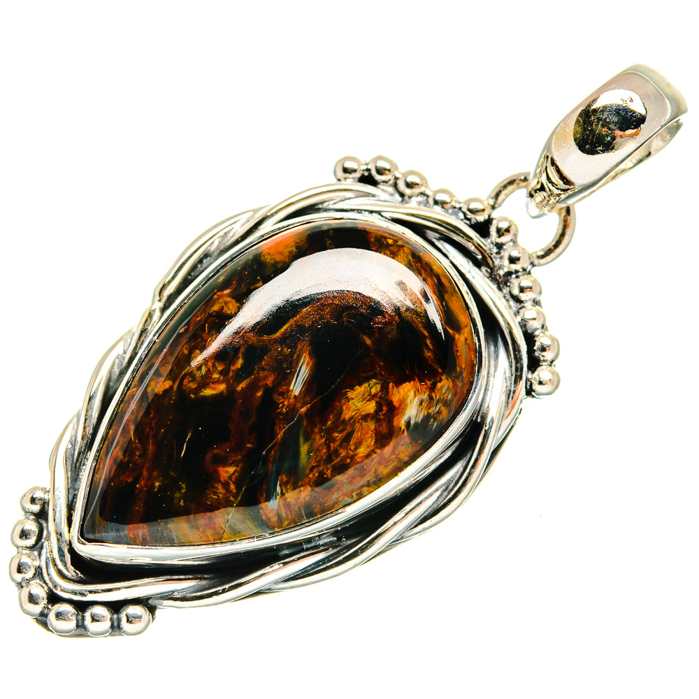Golden Pietersite Pendants handcrafted by Ana Silver Co - PD24171 - Photo 2
