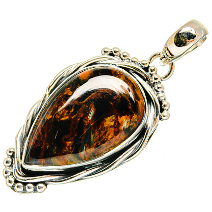 Golden Pietersite Pendants handcrafted by Ana Silver Co - PD24171 - Photo 2