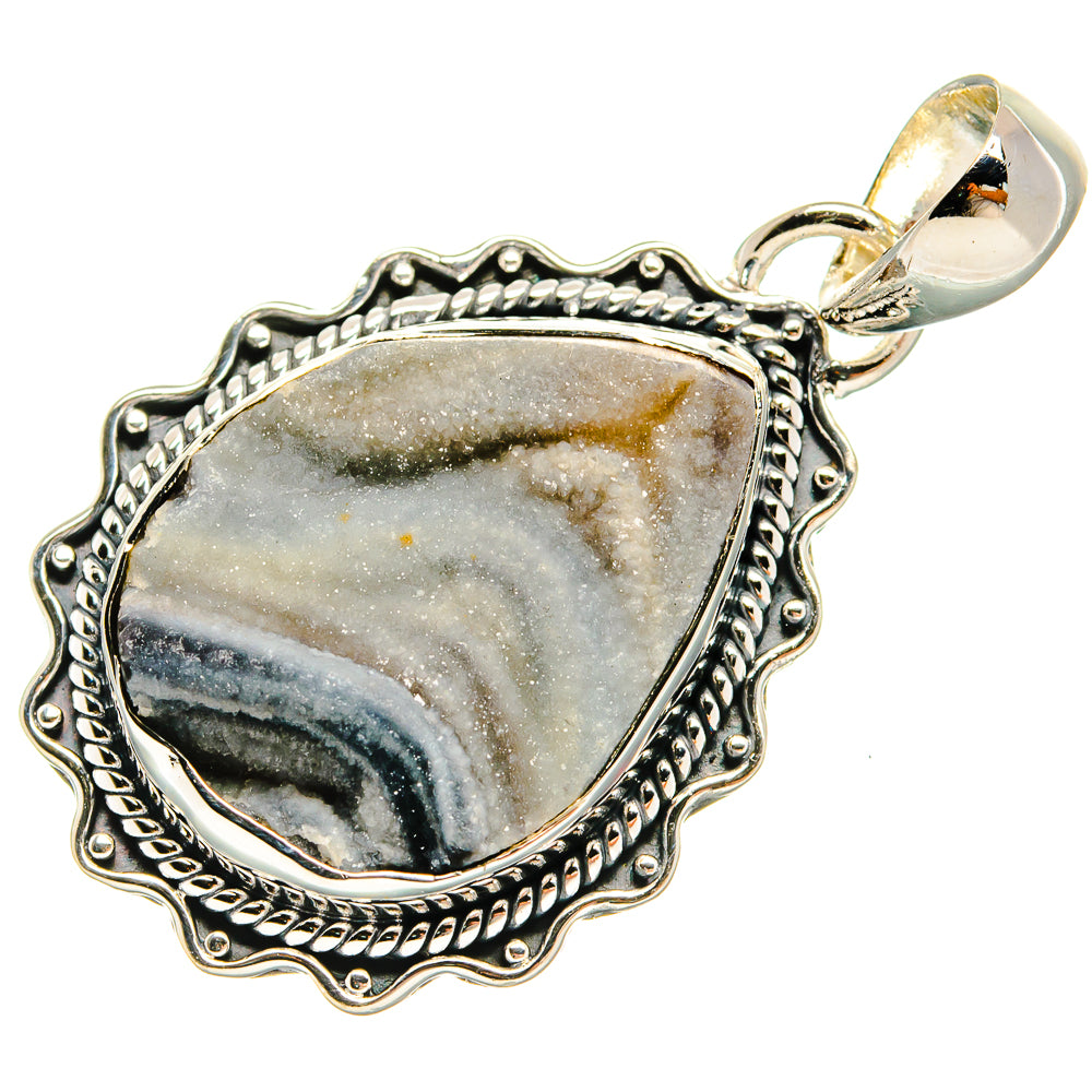 Desert Druzy Pendants handcrafted by Ana Silver Co - PD24181 - Photo 2