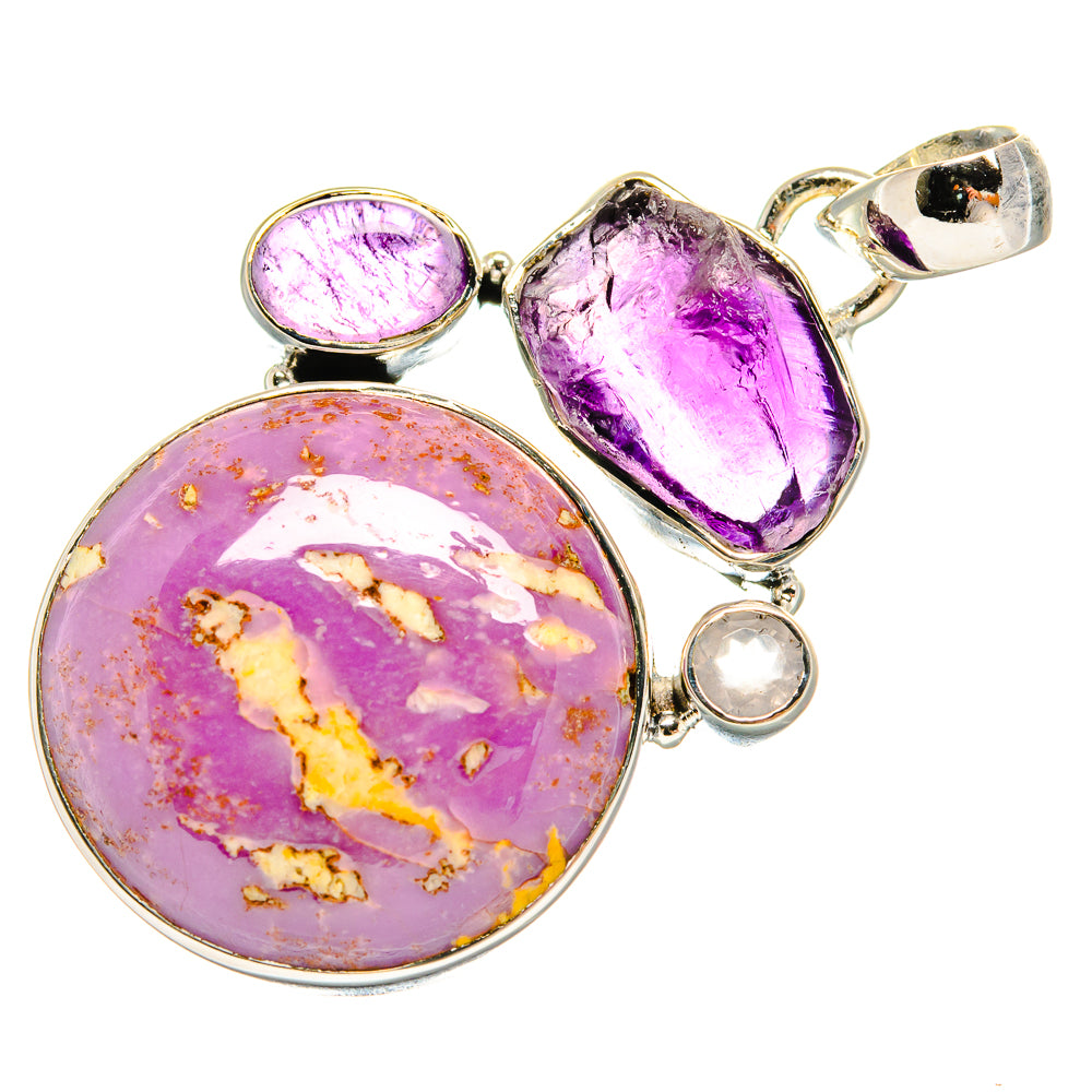 Phosphosiderite Pendants handcrafted by Ana Silver Co - PD24191 - Photo 2