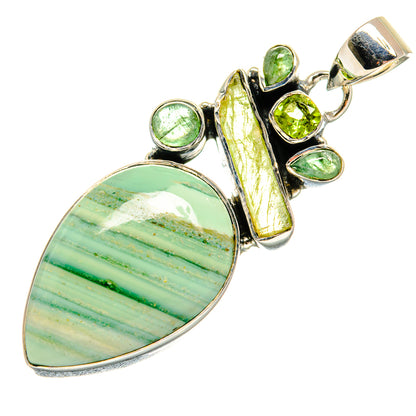Ocean Jasper Pendants handcrafted by Ana Silver Co - PD24196 - Photo 2