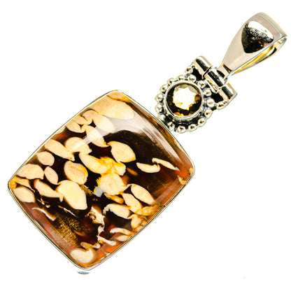 Peanut Wood Jasper Pendants handcrafted by Ana Silver Co - PD24209 - Photo 2