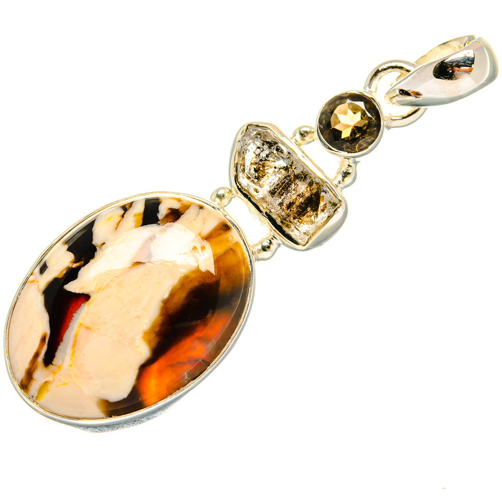 Peanut Wood Jasper Pendants handcrafted by Ana Silver Co - PD24212 - Photo 2