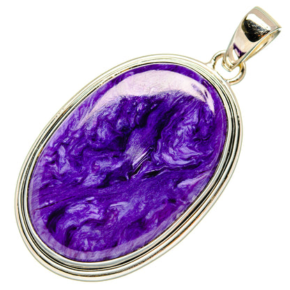 Charoite Pendants handcrafted by Ana Silver Co - PD24221 - Photo 2