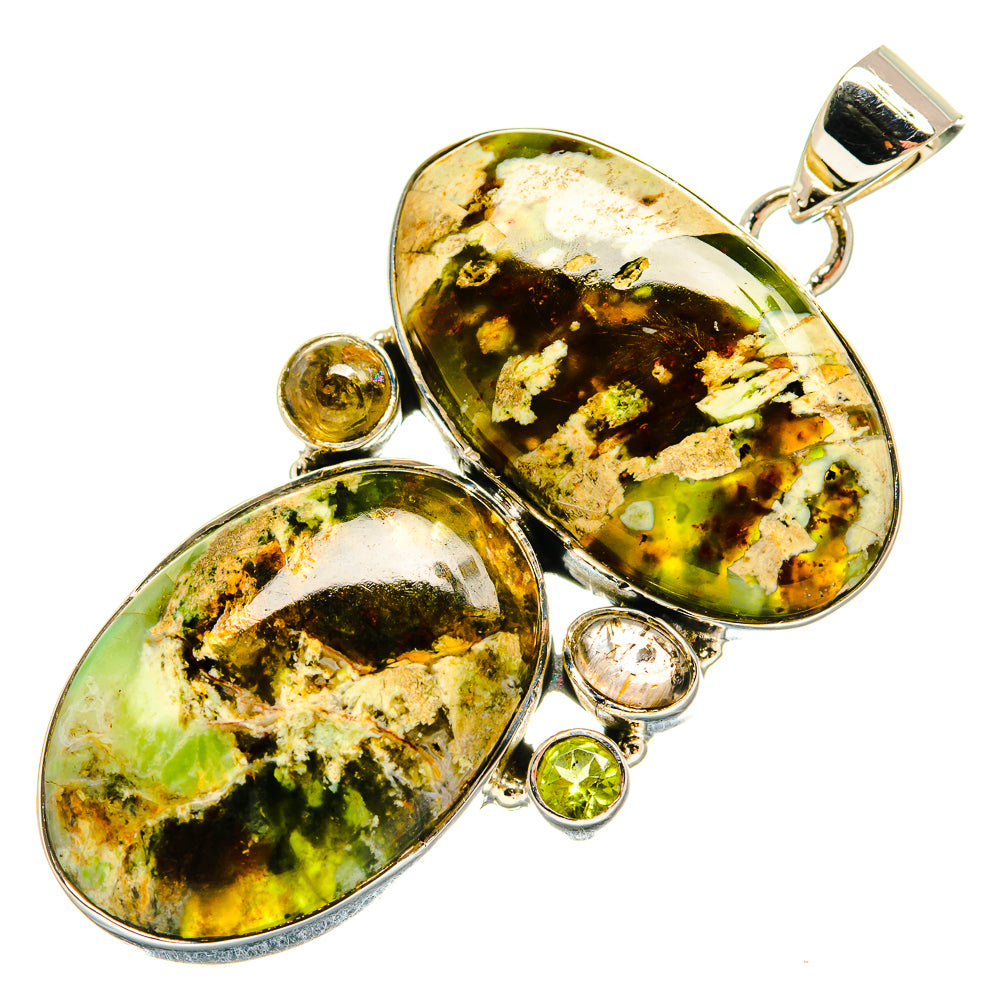 Rainforest Opal Pendants handcrafted by Ana Silver Co - PD24222 - Photo 2