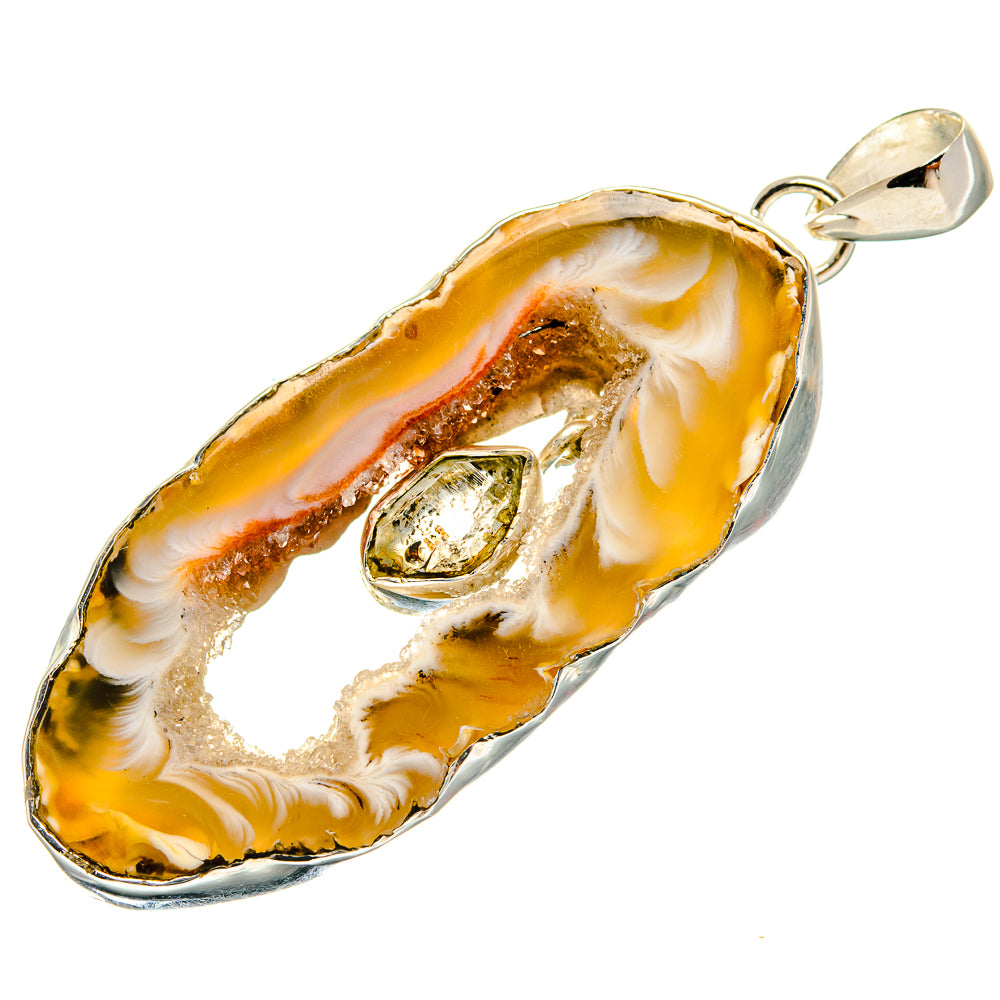 Occo Geode Pendants handcrafted by Ana Silver Co - PD24223 - Photo 2