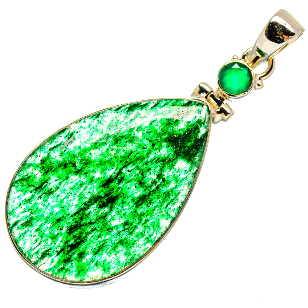 Green Aventurine Pendants handcrafted by Ana Silver Co - PD24224 - Photo 2