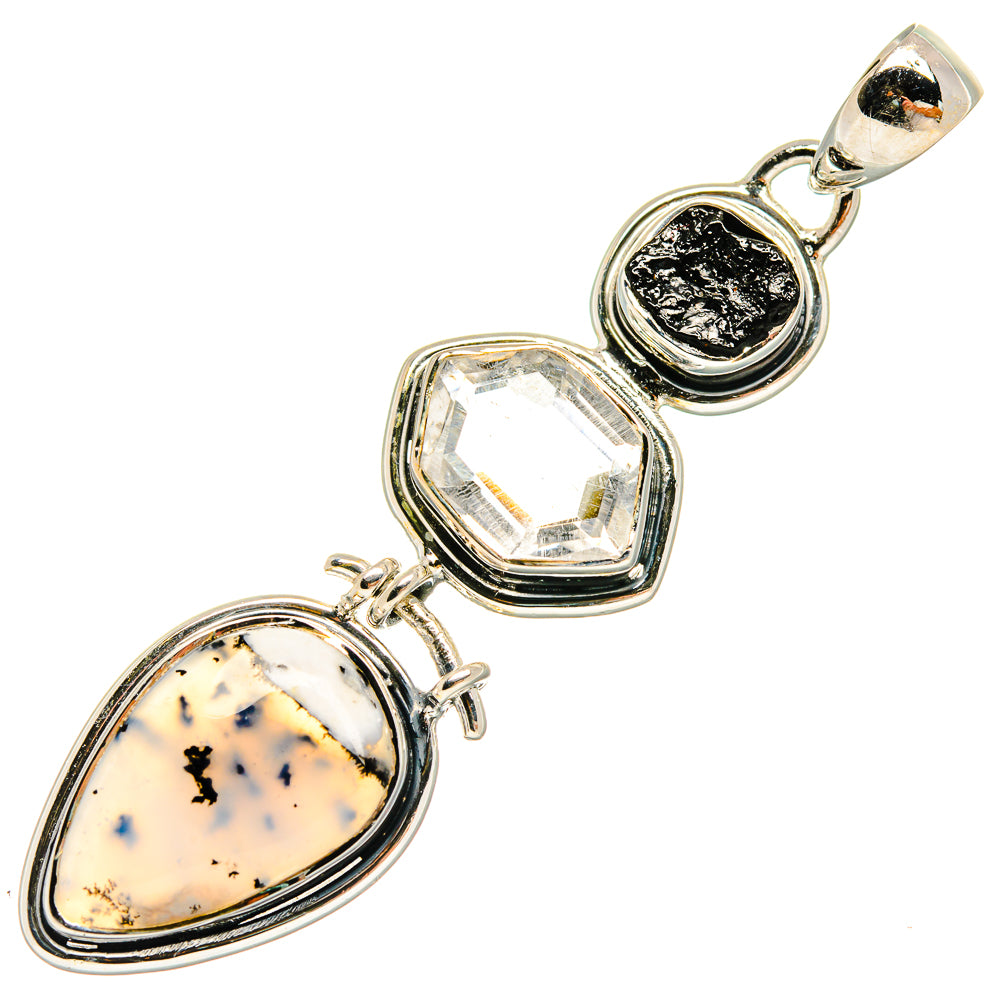 Dendritic Opal Pendants handcrafted by Ana Silver Co - PD24226 - Photo 2