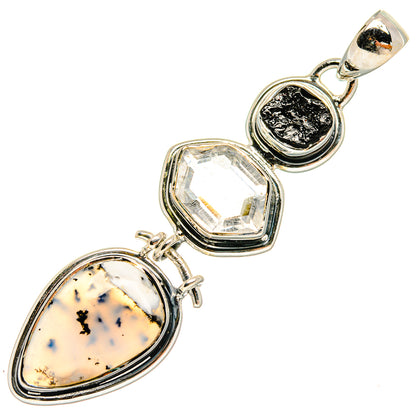 Dendritic Opal Pendants handcrafted by Ana Silver Co - PD24226 - Photo 2