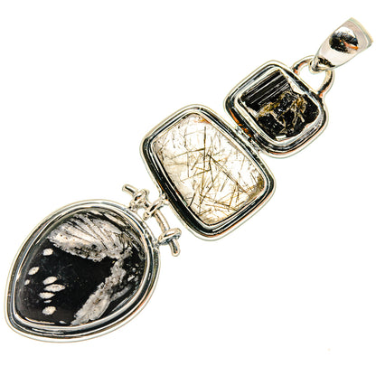 Pinolith Jasper Pendants handcrafted by Ana Silver Co - PD24227 - Photo 2