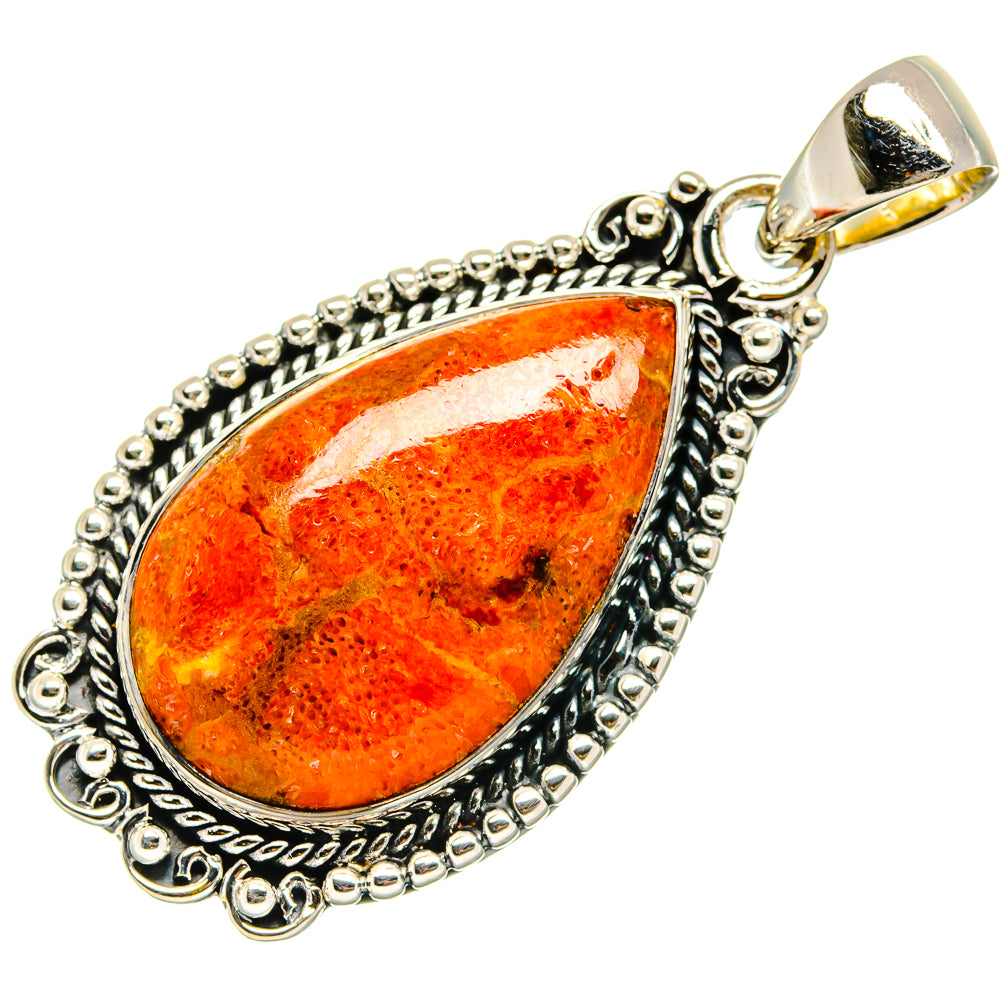Sponge Coral Pendants handcrafted by Ana Silver Co - PD24254 - Photo 2