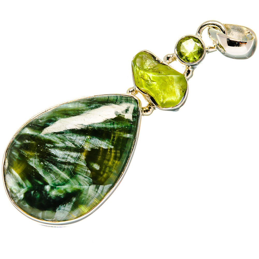 Seraphinite Pendants handcrafted by Ana Silver Co - PD24270 - Photo 2