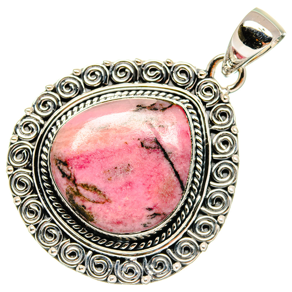 Rhodonite Pendants handcrafted by Ana Silver Co - PD24272 - Photo 2