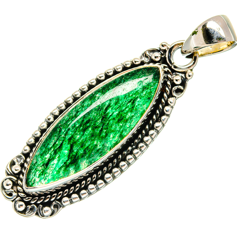 Green Aventurine Pendants handcrafted by Ana Silver Co - PD24275 - Photo 2