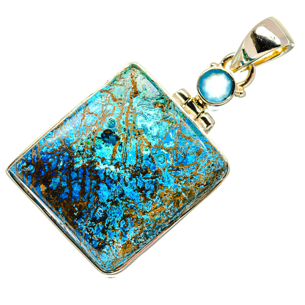 Shattuckite Pendants handcrafted by Ana Silver Co - PD24284 - Photo 2