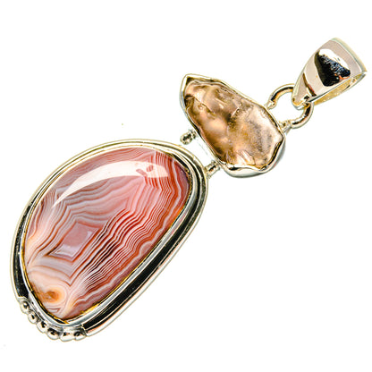 Botswana Agate Pendants handcrafted by Ana Silver Co - PD24288 - Photo 2