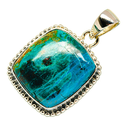 Chrysocolla Pendants handcrafted by Ana Silver Co - PD24290 - Photo 2