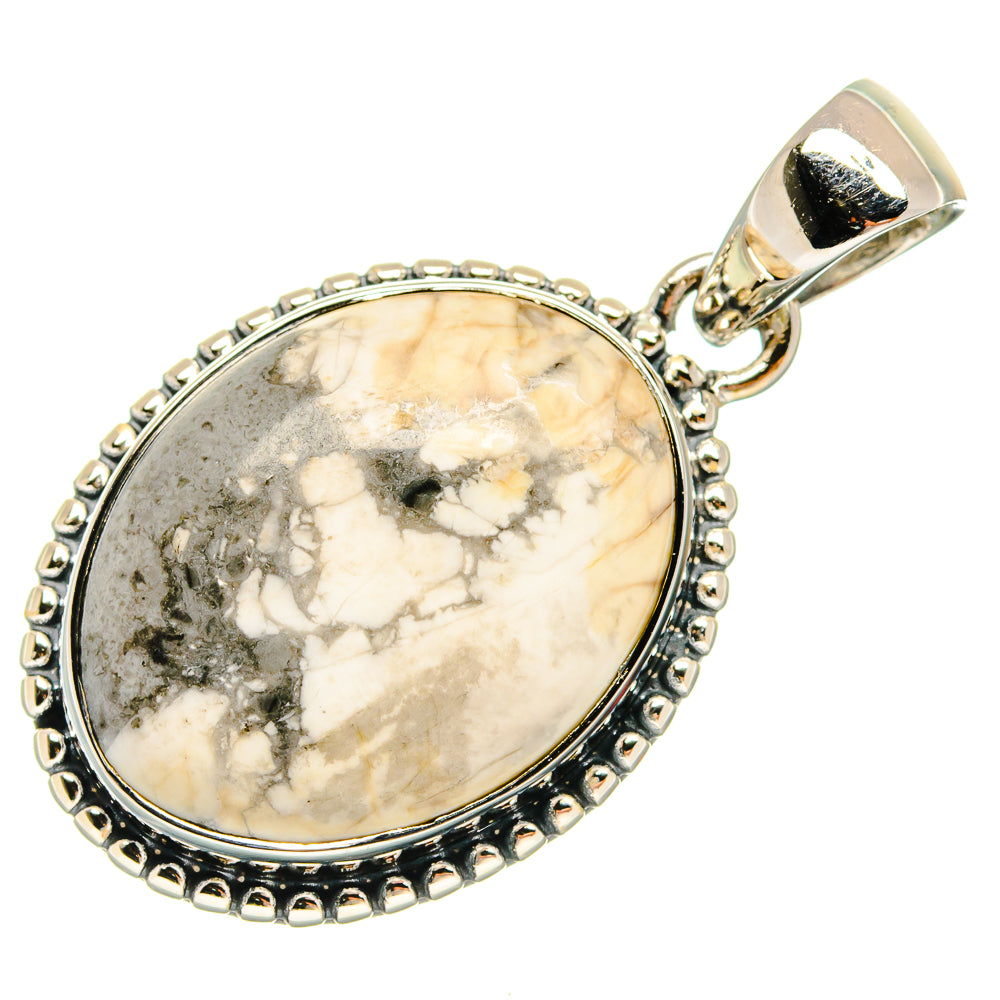 Howlite Pendants handcrafted by Ana Silver Co - PD24292 - Photo 2