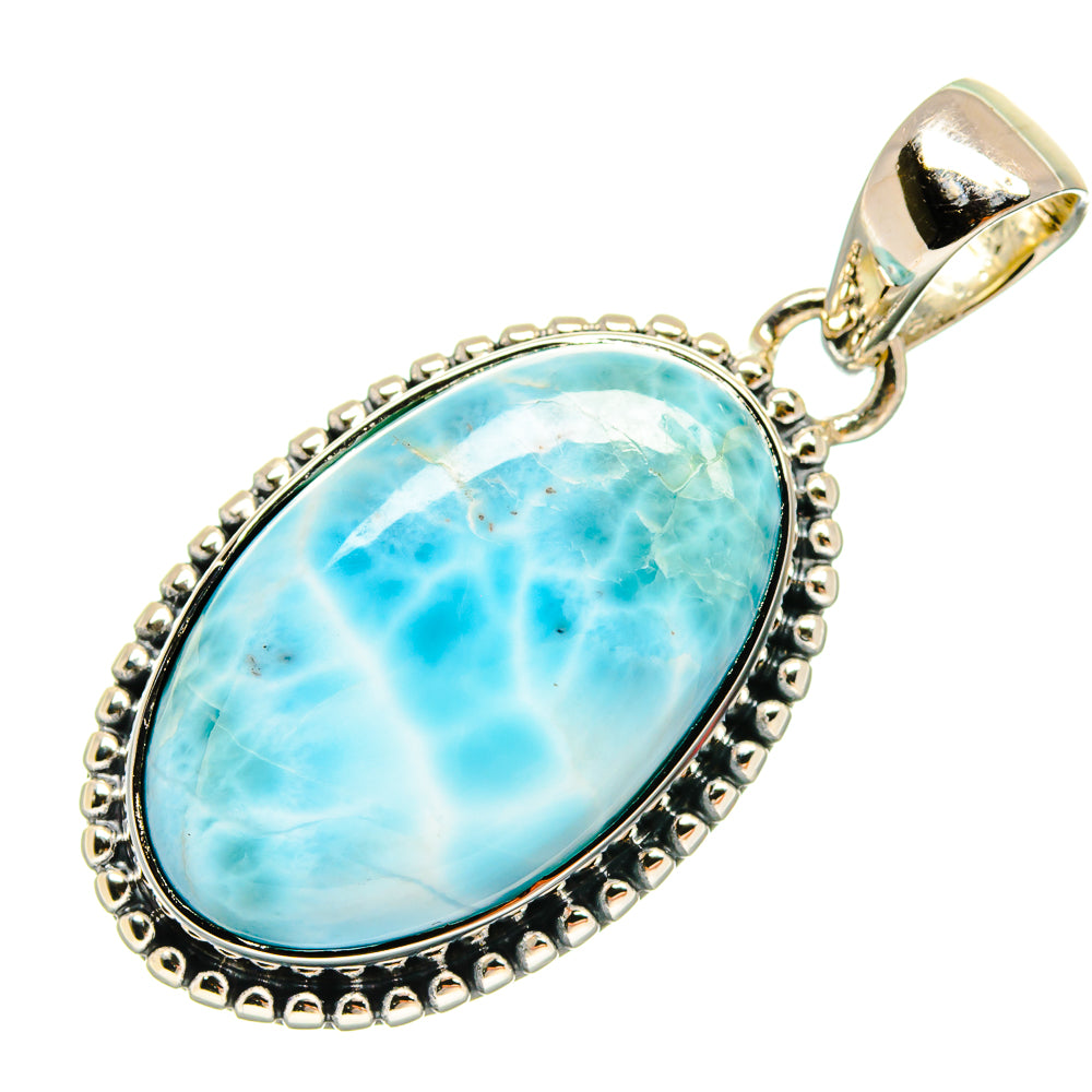 Larimar Pendants handcrafted by Ana Silver Co - PD24305 - Photo 2