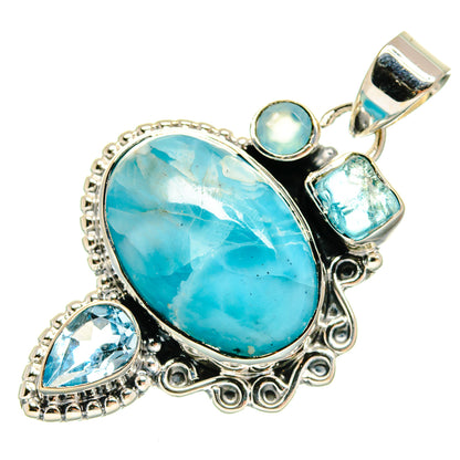 Larimar Pendants handcrafted by Ana Silver Co - PD24307 - Photo 2