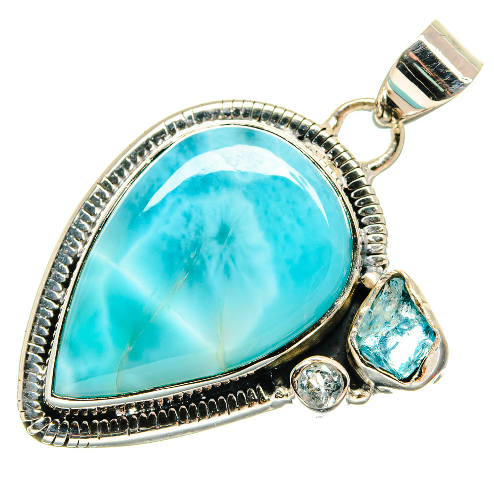 Larimar Pendants handcrafted by Ana Silver Co - PD24308 - Photo 2