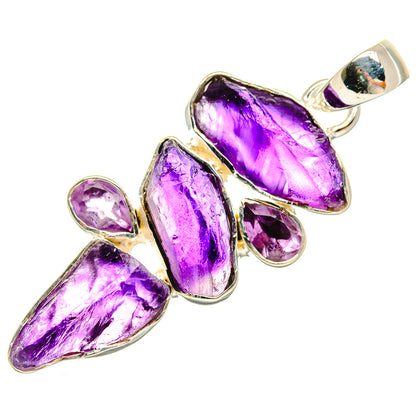 Amethyst Pendants handcrafted by Ana Silver Co - PD24311 - Photo 2