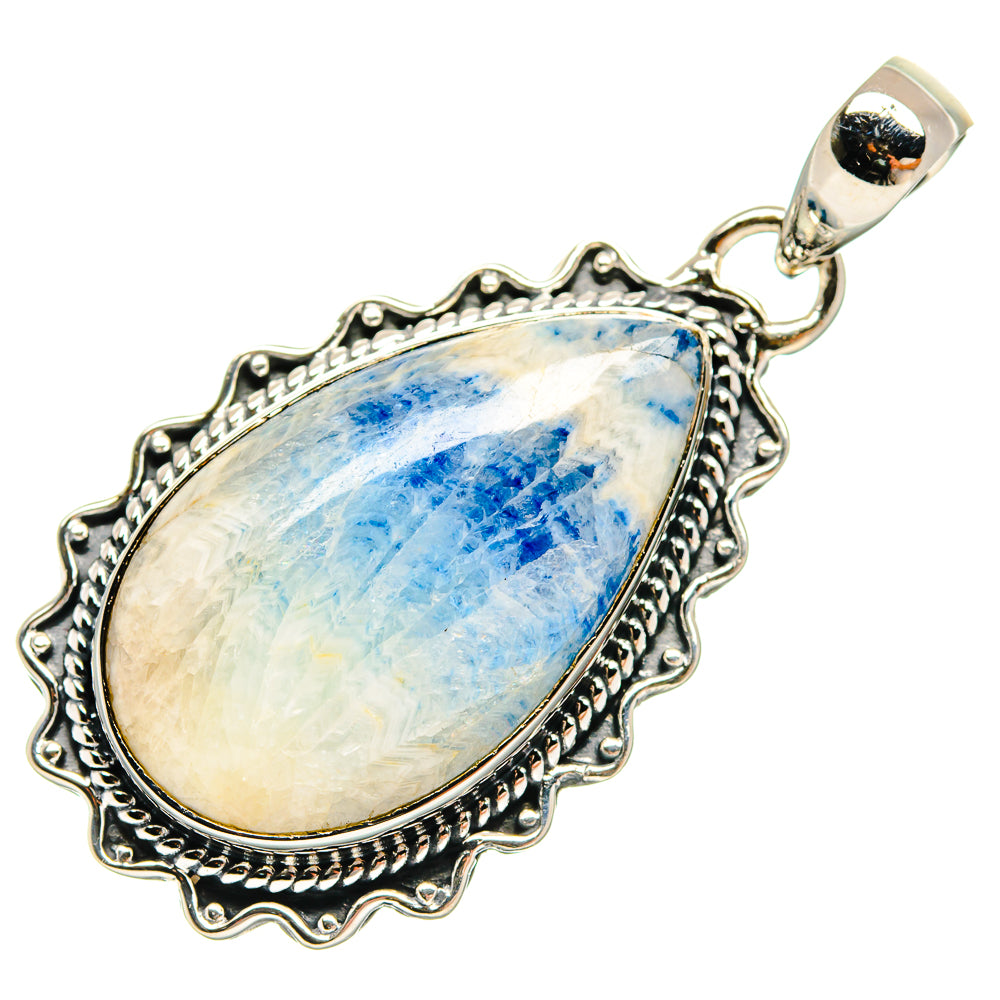 Blue Scheelite Pendants handcrafted by Ana Silver Co - PD24317 - Photo 2