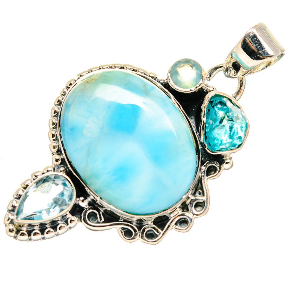Larimar Pendants handcrafted by Ana Silver Co - PD24322 - Photo 2