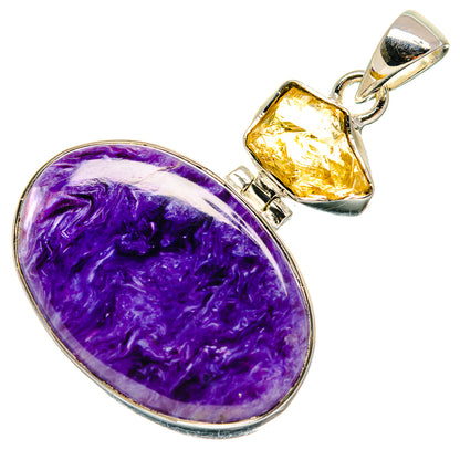 Charoite Pendants handcrafted by Ana Silver Co - PD24329 - Photo 2