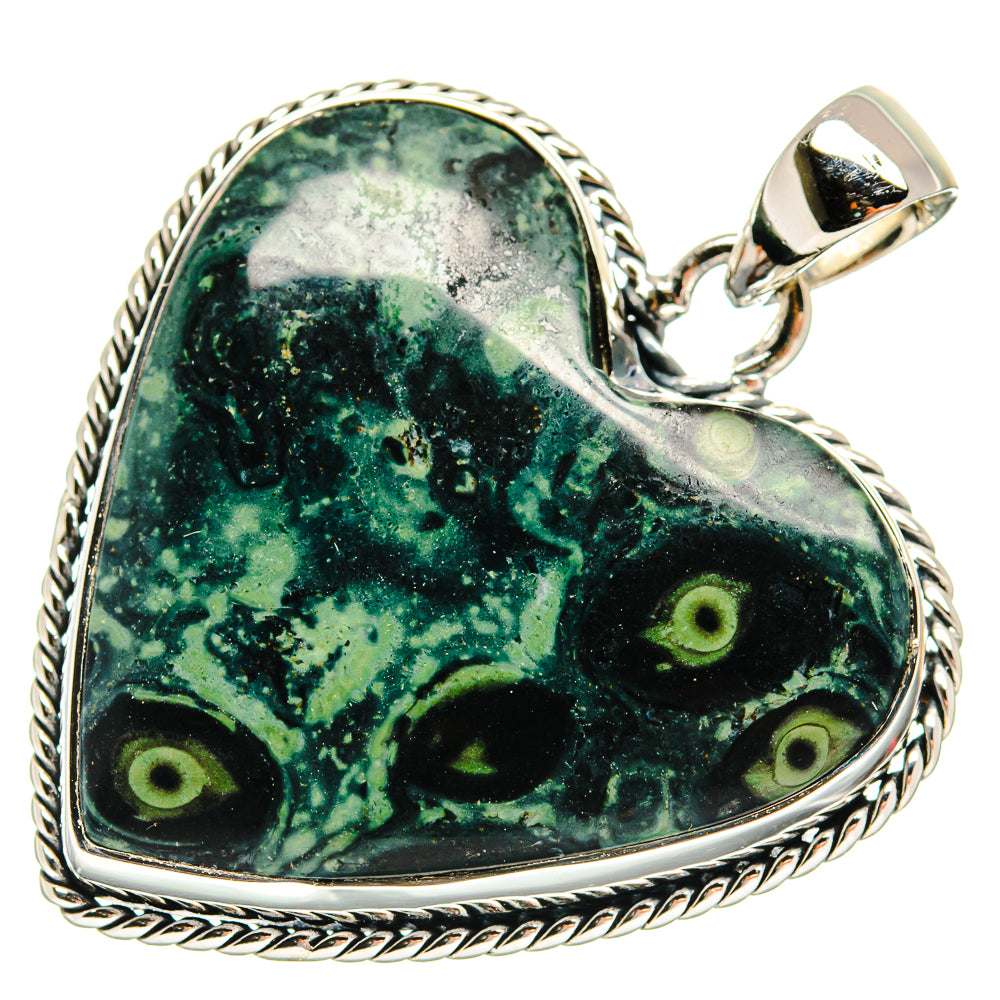 Galaxy Jasper Pendants handcrafted by Ana Silver Co - PD24339 - Photo 2