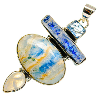 Blue Scheelite Pendants handcrafted by Ana Silver Co - PD24344 - Photo 2