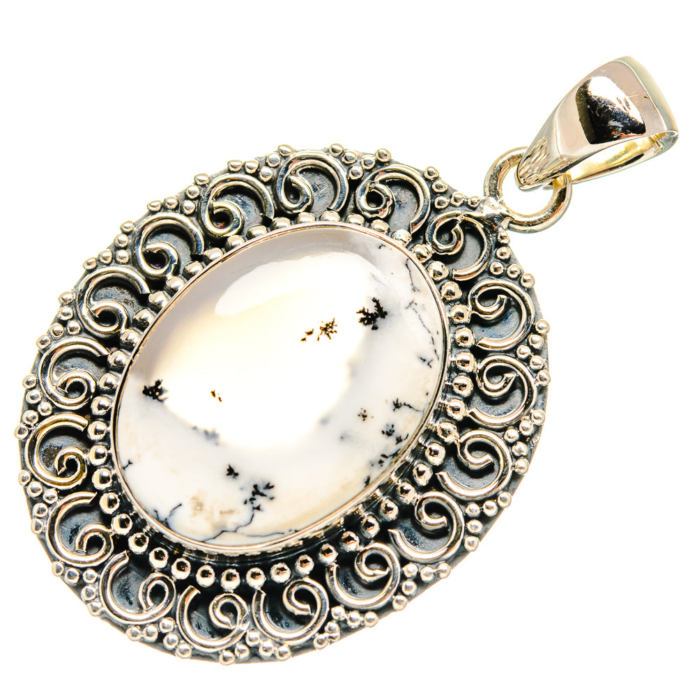 Dendritic Opal Pendants handcrafted by Ana Silver Co - PD24356 - Photo 2