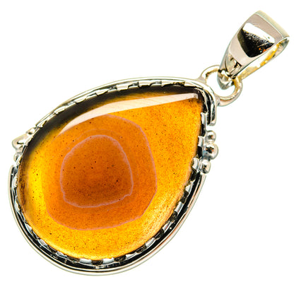 Botswana Agate Pendants handcrafted by Ana Silver Co - PD24369 - Photo 2