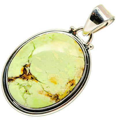 Lemon Chrysoprase Pendants handcrafted by Ana Silver Co - PD24370 - Photo 2