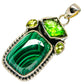 Malachite Pendants handcrafted by Ana Silver Co - PD24371 - Photo 2