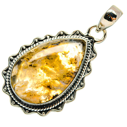 Plume Agate Pendants handcrafted by Ana Silver Co - PD24373 - Photo 2