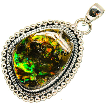 Ammolite Pendants handcrafted by Ana Silver Co - PD24375 - Photo 2